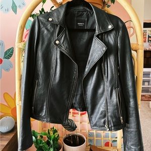 Barney’s Leather Biker Jacket- US 6 UK 10